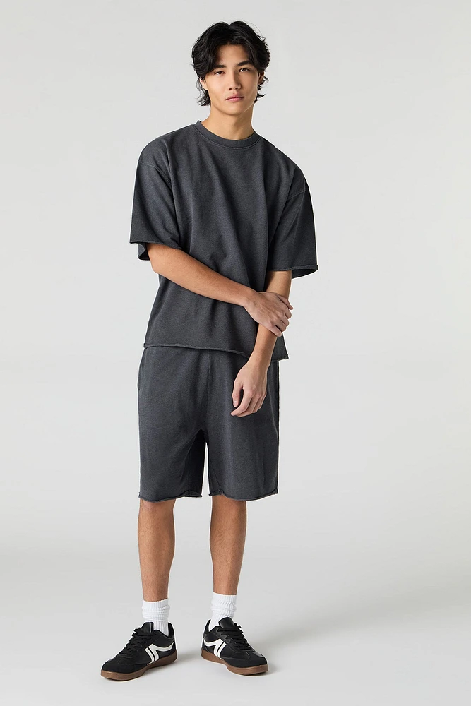 Washed Boxy Fleece T-Shirt