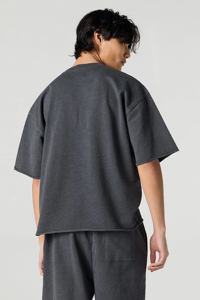 Washed Boxy Fleece T-Shirt