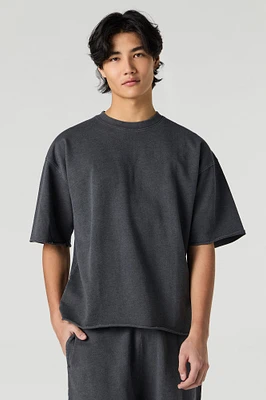 Washed Boxy Fleece T-Shirt