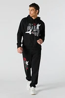 New York Doves Embroidered Fleece Hoodie