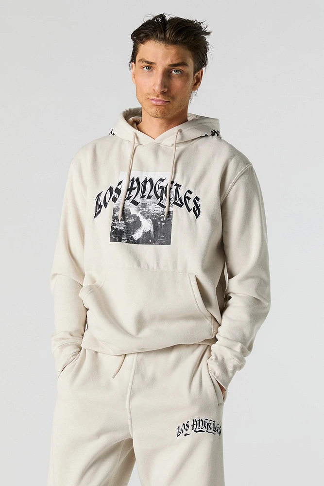 Los Angeles Embroidered Fleece Hoodie