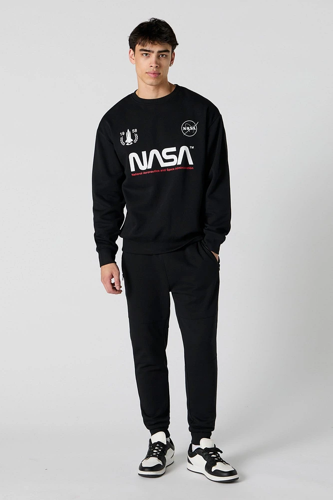 NASA Graphic Fleece Sweatshirt