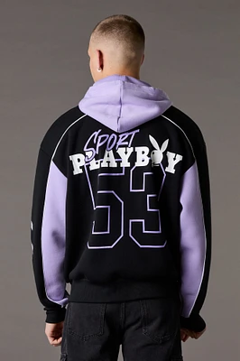 Playboy Sport Colourblock Zip-Up Hoodie