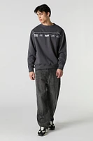 Brooklyn Speedway Embroidered Fleece Sweatshirt