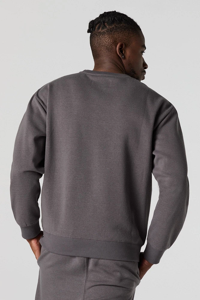 City Embossed Fleece Sweatshirt