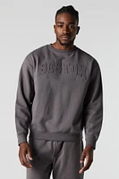 City Embossed Fleece Sweatshirt