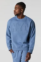 City Embossed Fleece Sweatshirt