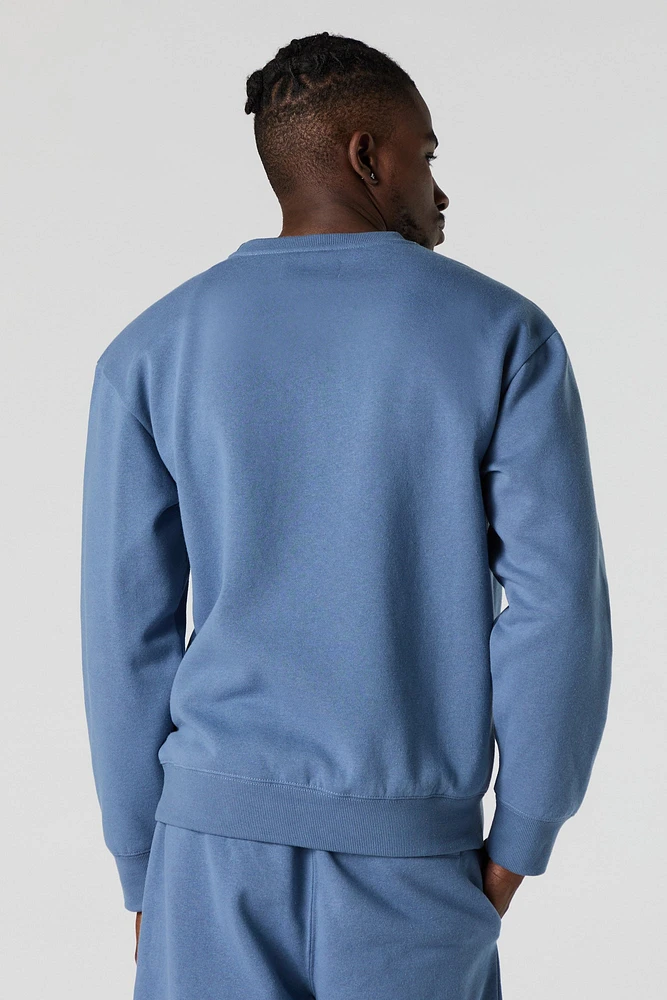 City Embossed Fleece Sweatshirt