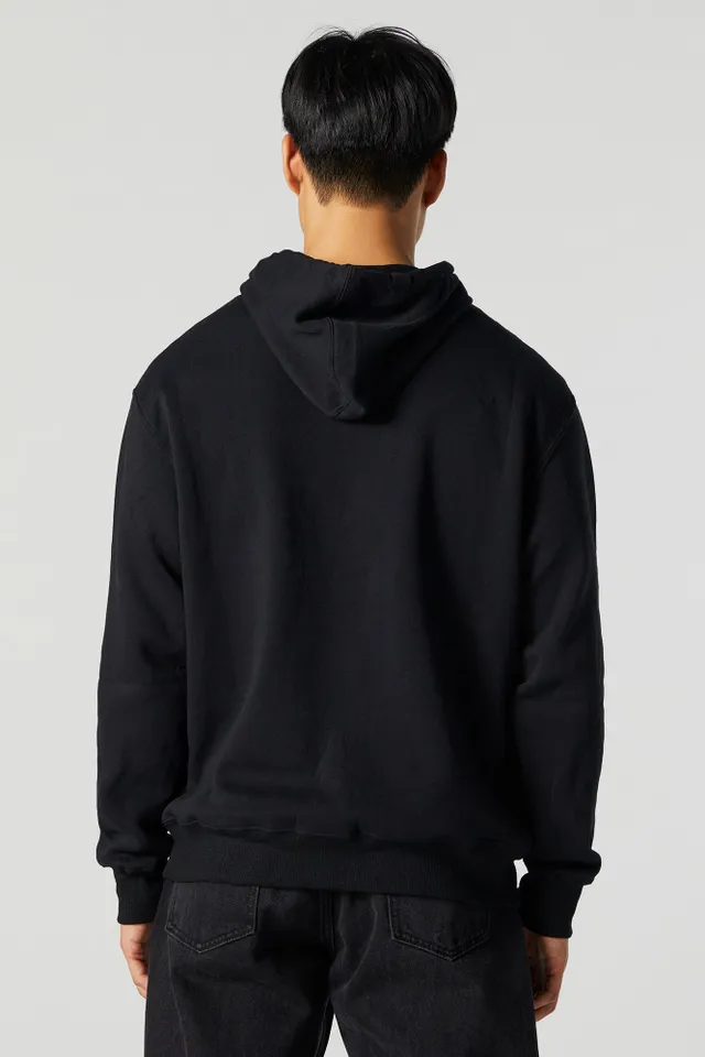 Mens Solid Fleece Hoodie