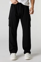 Fleece Toggle Hem Cargo Jogger