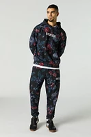 Floral Print Fleece Jogger