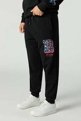 Floral B Embroidered Fleece Jogger