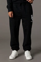 Playboy Graphic Rhinestone Fleece Jogger