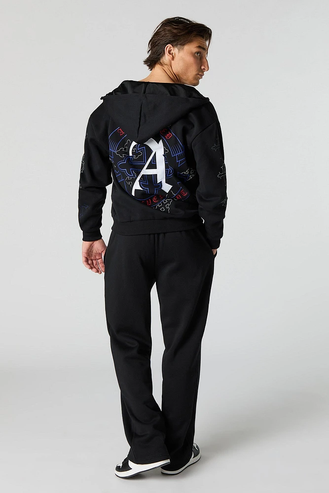 Gothic Embroidered Fleece Sweatpant