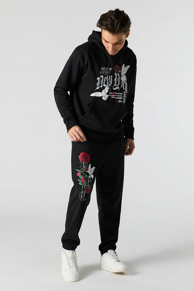 New York Doves Graphic Fleece Jogger