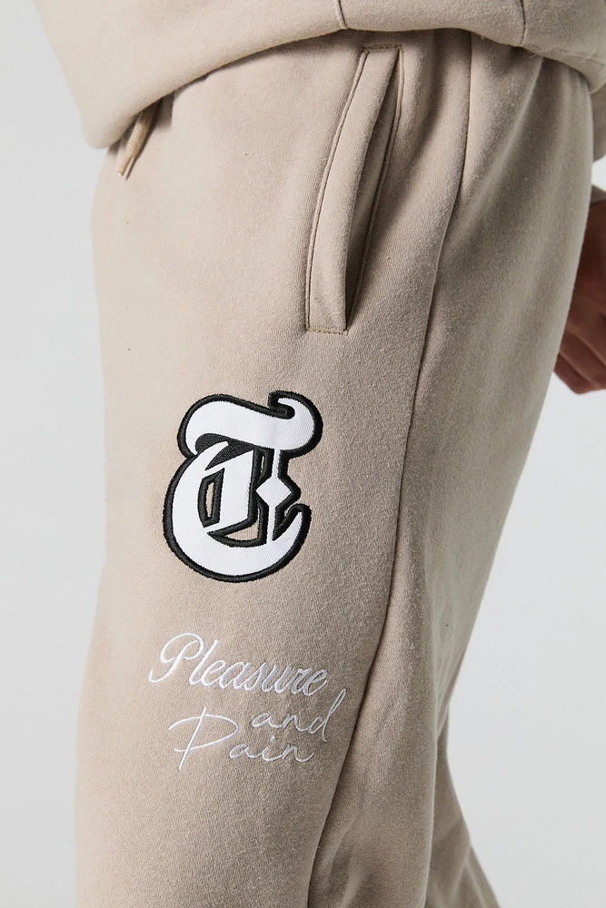 Pleasure & Pain Embroidered Fleece Jogger