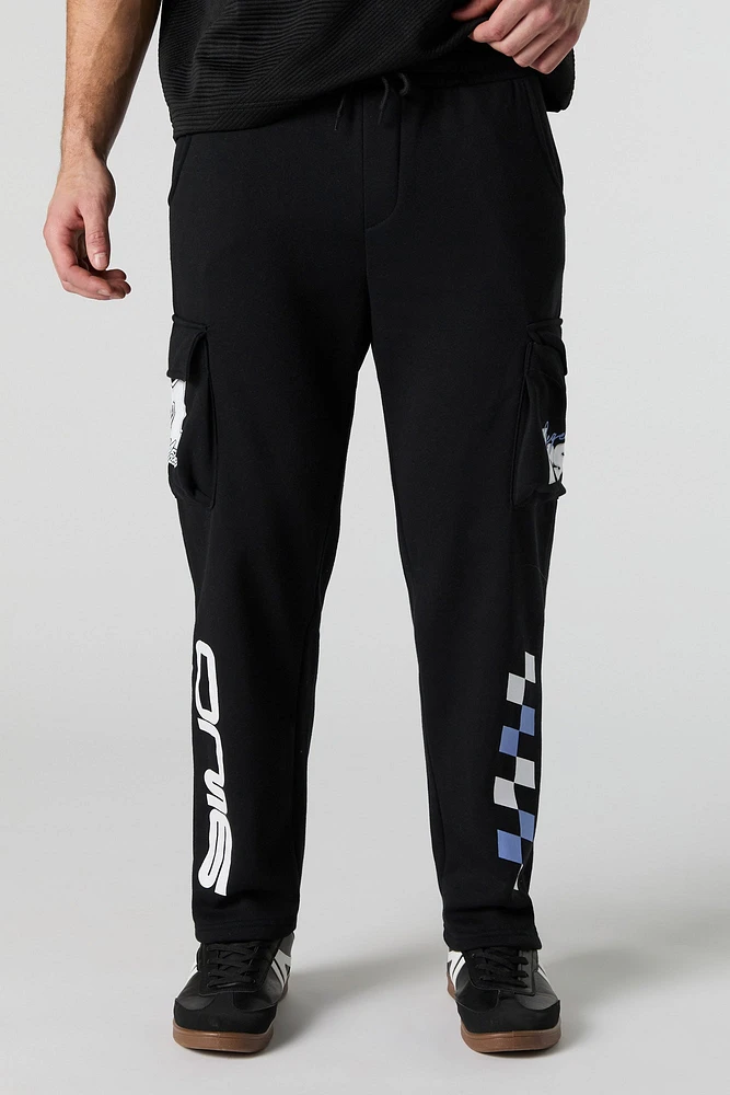 Racing Graphic Fleece Cargo Sweatpant