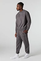 City Embossed Fleece Jogger