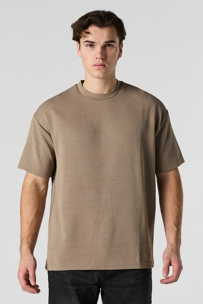 Geo Textured Relaxed T-Shirt