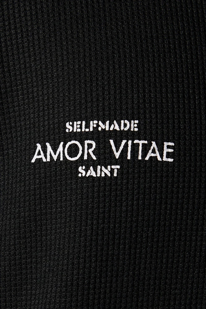 Self Made Waffle Knit Relaxed T-Shirt