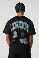 T-shirt avec motif brodé Legends en chenille