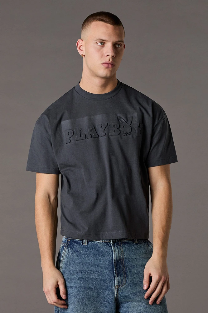 Playboy Embossed Boxy T-Shirt