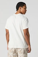 T-shirt carré en tricot côtelé vertical