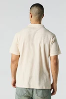 Polo en tricot thermal