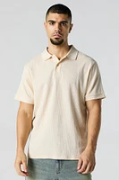 Polo en tricot thermal