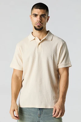 Thermal Knit Polo Top