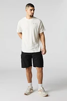 T-shirt en tricot texturé avec motif brodé Beach Vibes