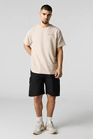 Beach Vibes Embroidered Textured Knit T-Shirt