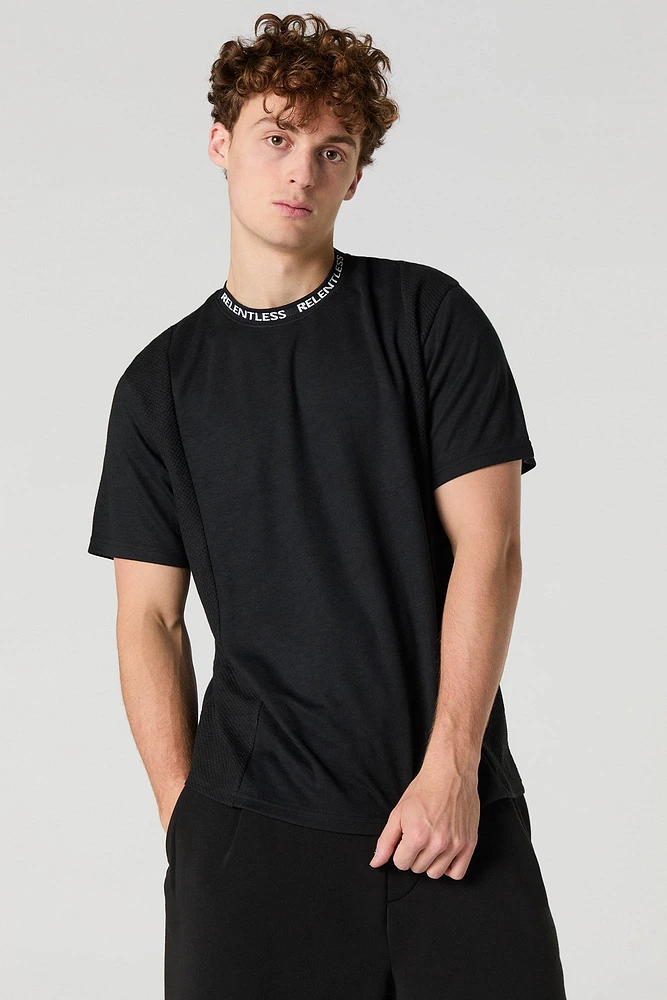 Relentless Jacquard Knit Textured T-Shirt