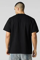 Textured Knit Crewneck T-Shirt