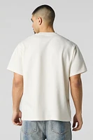 T-shirt ras du cou en tricot textur