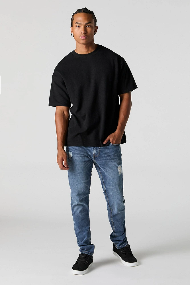 Solid Knit Relaxed T-Shirt