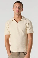 Ribbed Polo Top