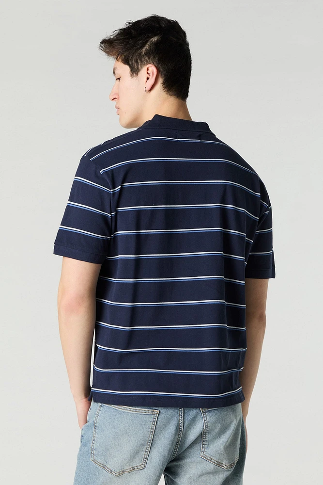 Striped Polo Top