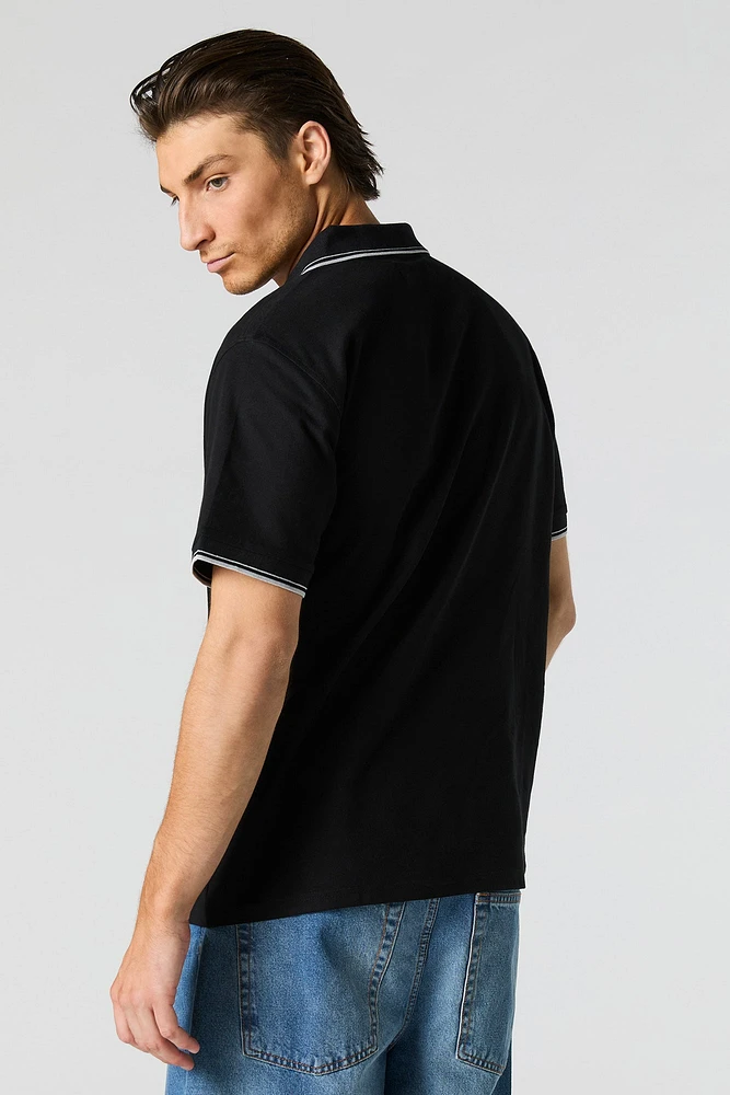 Embroidered Polo T-Shirt