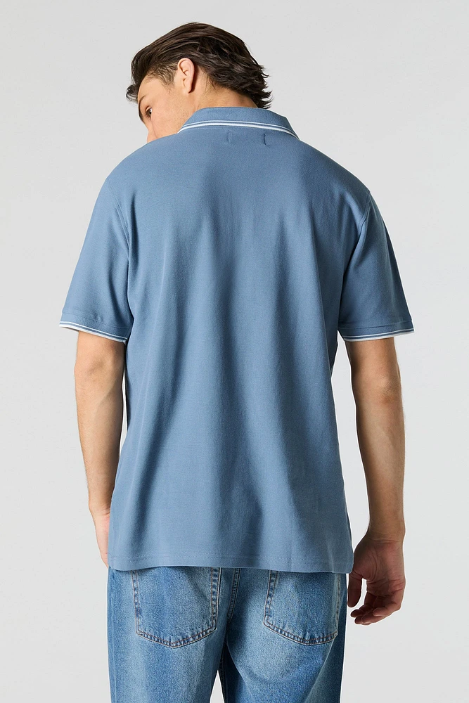 Embroidered Polo T-Shirt