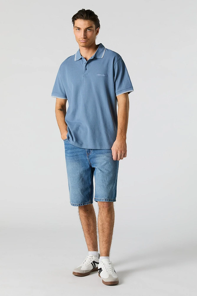 Embroidered Polo T-Shirt