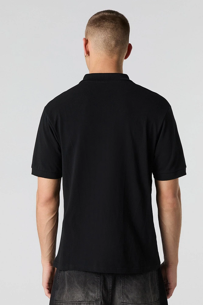 Geo Striped Polo