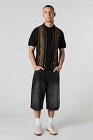 Geo Striped Polo
