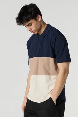 Colourblock Polo T-Shirt