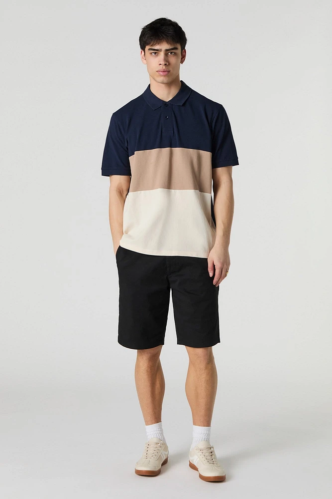 Colourblock Polo T-Shirt