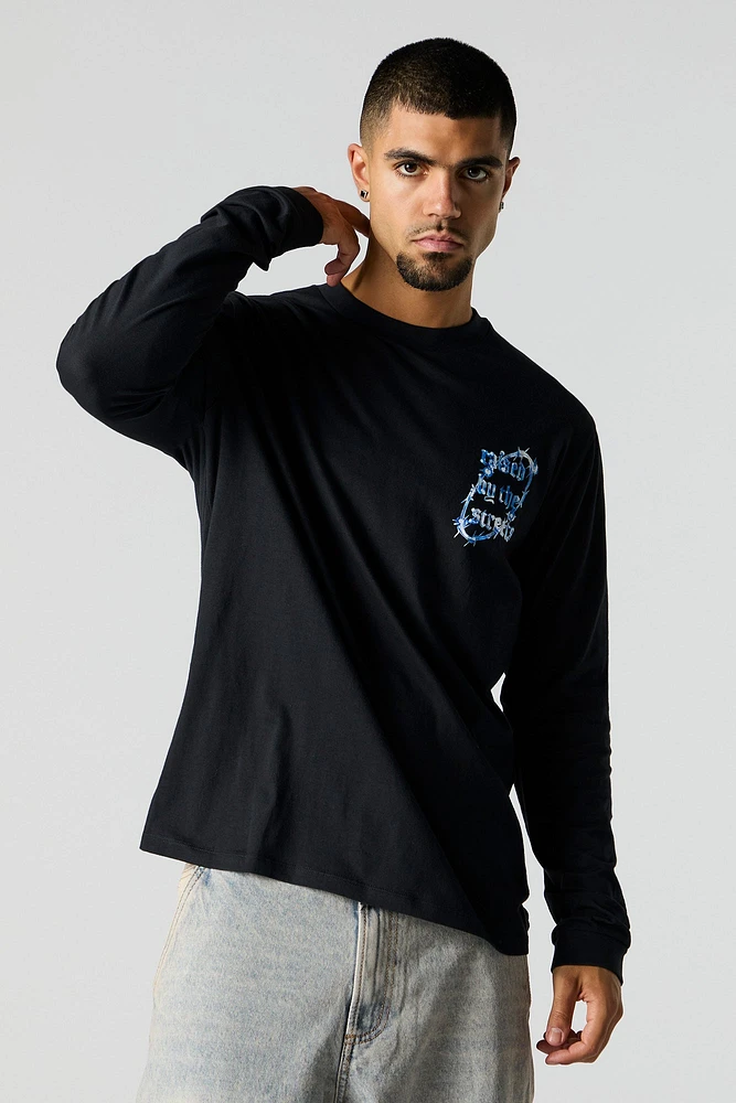 Raised by the Streets Graphic Long Sleeve Top