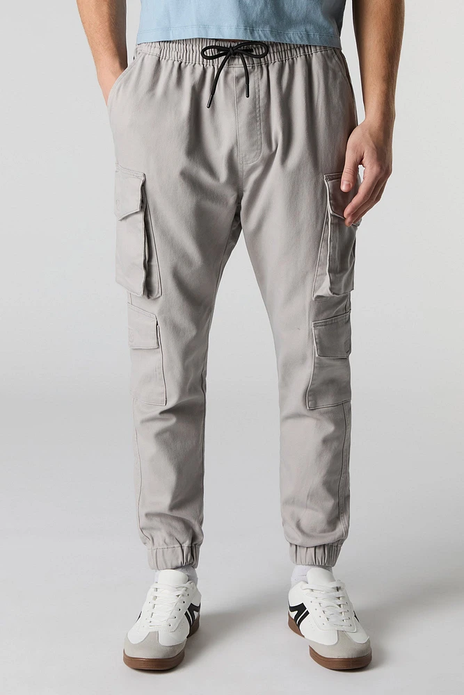 Jogger cargo en tricot doux