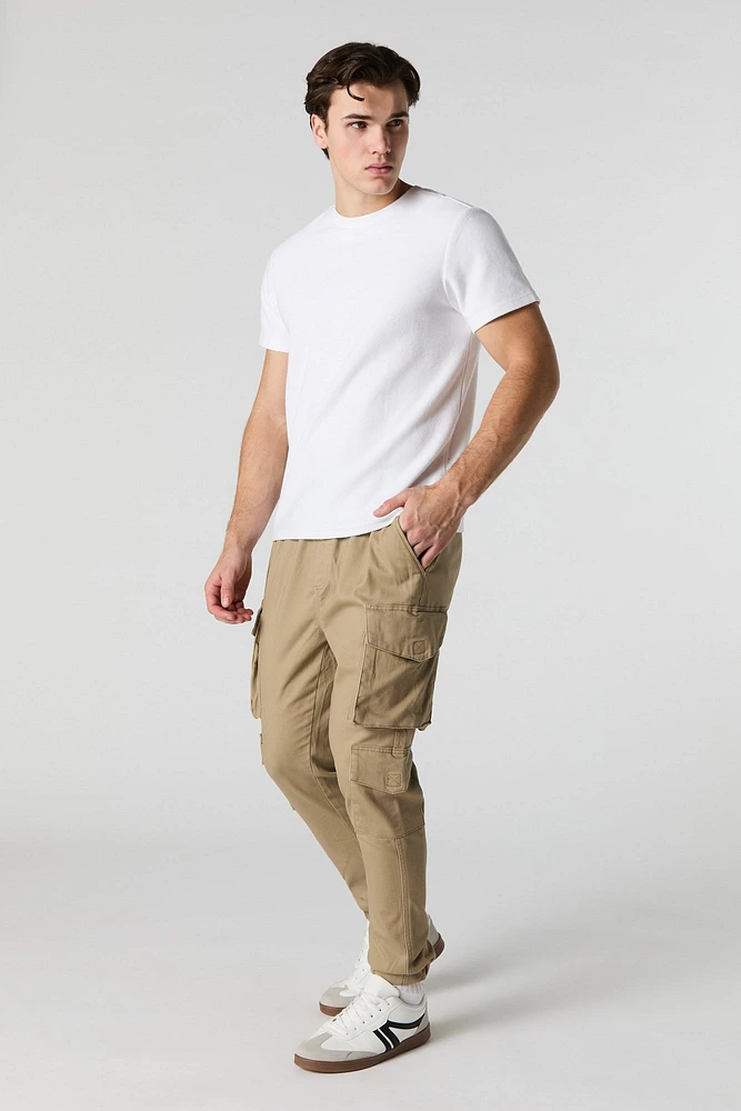 Jogger cargo en tricot doux