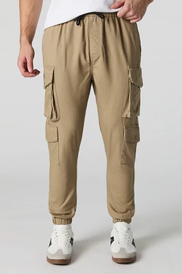 Jogger cargo en tricot doux