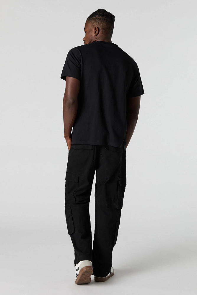 Multi Pocket Straight Leg Cargo Pant